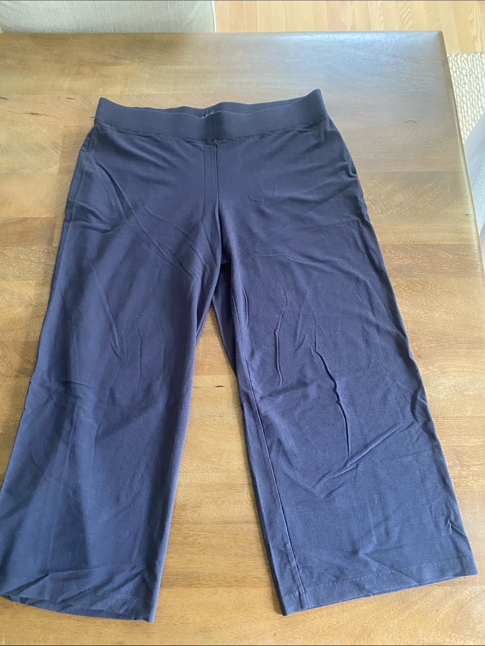 EILEEN FISHER Viscose Cropped Wide-Leg Pants